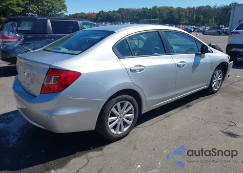 2012 Honda Civic Ex z USA, uszkodzony, nr VIN 2HGFB2F89CH304328